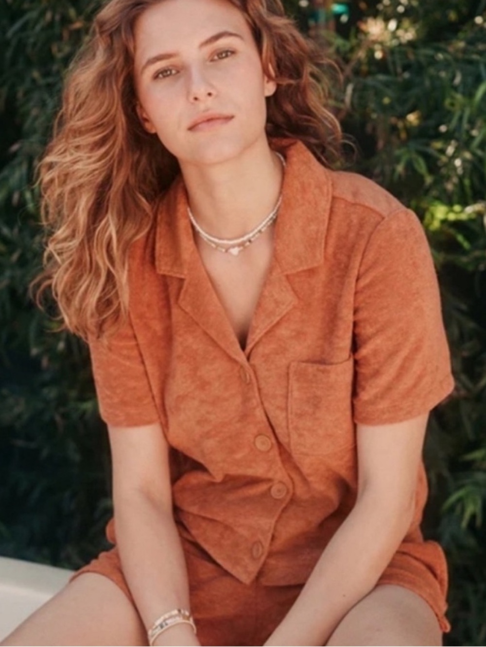 Marine Layer Terry‎ Out Resort Shirt in Sierra